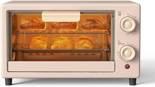 BTURYT Mini Four Électrique Vintage, Petit Four De Maison Multifonctionnel, Ailes De Poulet Rôti À 10 Mitâtres pour Cuisine, Machine À Petit-Déjeuner À Pizza Rôtie