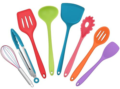 HaWare Set di 8 utensili da cucina (8, colorati)