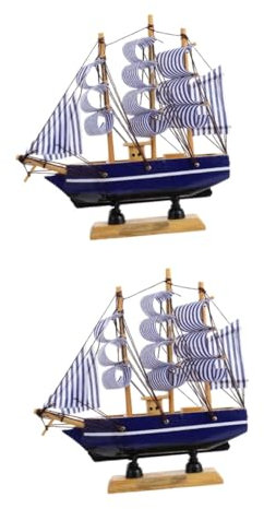 PHENOFICE 2 Stücke Kuchen Ornament Segelboot Kuchen Topper Nautischen Kuchen Topper Für Graduierung Party Supplies Decor