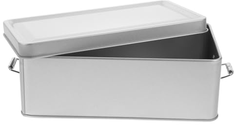 CONGARTENO Caja de Hojalata Vintage Tapa para Almacenamiento Elegante, Organizador de Snacks y Objetos Pequeños, Adecuado para Fiestas y Cumpleaños