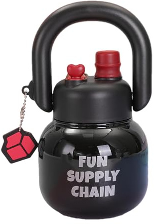Big Belly Trinkflasche | Edelstahl-Sportflasche mit Griff | Isolierte Reisewasserflasche | Großes Fassungsvermögen | Tragbarer Wasserbecher für Camping, Reisen und Outdoor-Aktivitäten