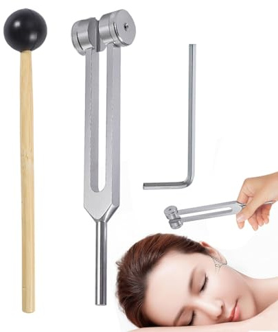 Medizinische Stimmgabel - Stimmgabel | Stimmgabel 128Hz | 128Hz Aluminiumlegierung Stimmgabeln | Diagnose Stimmgabeln Kit, Stimmgabel Schlägel für Entspannung, Yoga
