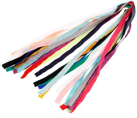 Lurrose 15piezas Bandas Elásticas Para Coser Anchas Ligas Elásticas Para Diademas Lazos Cintas De Costura Diy Para Niñas y Mujeres