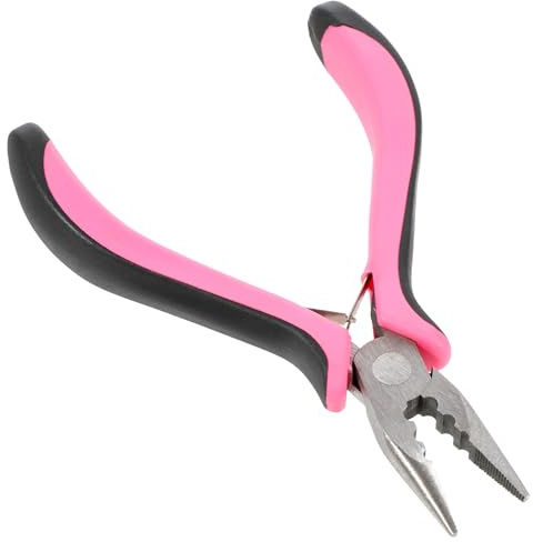 Alicates de extensión de pelo, 3 agujeros, mini extensiones de pelo, alicates para nanoringe y microanillos, accesorios para peluqueros y extensiones de cabello DIY, eliminación de extensiones de