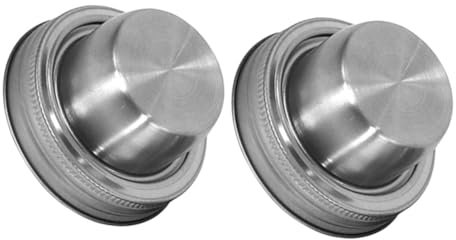 NAMOARLY Accesorios para Frascos De Vidrio Tapas De Acero Inoxidable Aptas para Mezclar Condimentos