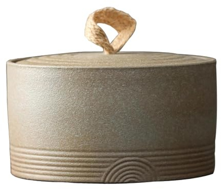 ASIAD Keramik Vorratsdosen mit Deckel Luftdicht, Küche Vintage Teedose Kaffeedose Behälter Vorratsbehälter mit Deckel für Tee, Zucker, Kaffee, Bohnen, Nüsse, Gewürze, Süßwaren,1