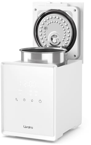 Livatro Humidificador de Aire 3L Top-Fill, Humidificador de Vapor Caliente de Acero Inoxidable, Reduce el 99,97% de las Bacterias,Temporizador y Modo Sueño,para Bebés,Oficina, Dormitorio,Sala de Estar