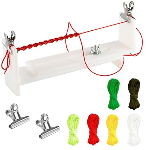ARJDXDP Armband Hersteller, Paracord Jig Armband Maker Set, Mit 6 Fallschirmschnüren Und 2 Klemme Zum Paracord-flechten Diy-armband-strickwerkzeug