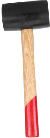 VILLCASE Holzgriff Gummihammer Robuster Hammer für Installation von Bodenfliesen und Heimwerkerprojekte Rutschfester Griff Schlagfest und Materialschonend