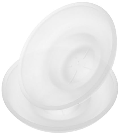 Portasapone Bagno Rotondo in Vetro 2 Pezzi, Elegante | Vetro Satinato, Design Versatile e Facile da Pulire, Piattino Appoggia Sapone per Bagno