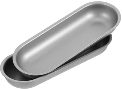 SOIMISS 2piezas Moldes Para Hornear Antiadherentes De Acero Al Carbono Molde Para Panecillos De Perrito Caliente Para Hornear Panecillos Caseros Para Para Aficionados Repostería