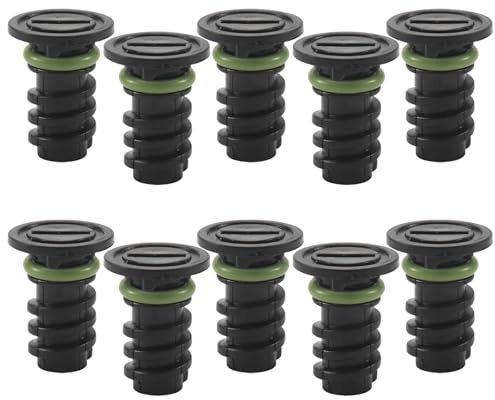 Cpolebev Tappo Un Vite di Scarico Coppa Olio Motore nel Plastica per C63 S550 S550E A0029902017 0029902017 (Verde) 10 Pezzi