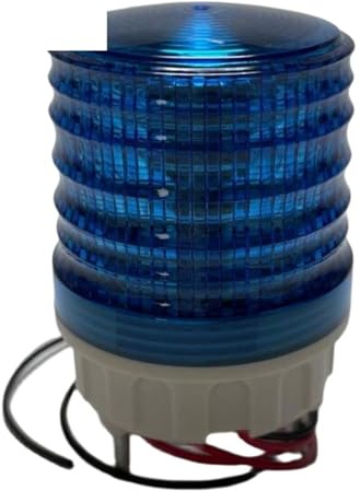 EYRMQWJPC Segnale luminoso di avvertimento Spia luminosa TB5051-B 12V/24V/110V/220V blu a tre modalità, lampeggiante, sempre accesa, lampada a LED, 1 pezzo(110V)