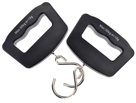 HEMOTON 2 St Digital Resvåg med Hög Precision Bärbar Hängande Våg med Bakgrundsbelyst Lcd-skärm Munformad Handtag för Resväska och Fiske för Hem och Utomhusbruk