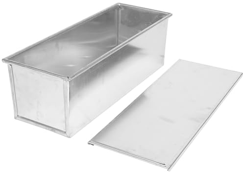 TOYANDONA 1200g Toast Baking Box Lid Non-Stick Bread Mold Square Loaf Pan for Home Kitchen Bakeware