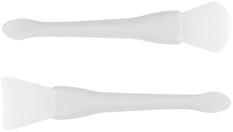 NIYANGLE Espátulas de Silicona Herramienta para Remover Residuos y Evitar Acumulación Juego de 2 de Color Claro para Sellos de Cera en Proyectos DIY Artísticos