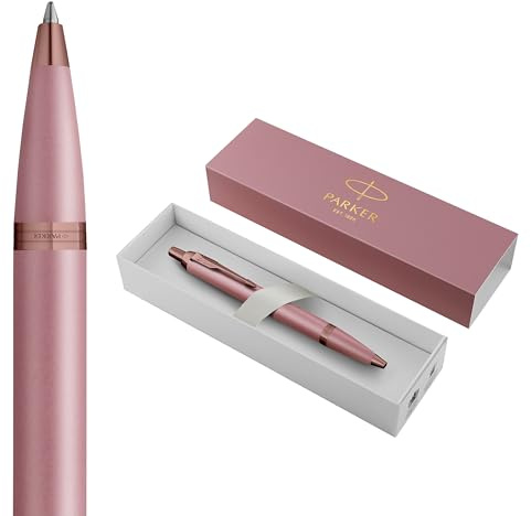 Parker IM Kugelschreiber | Finishing Touch Kollektion | malvenfarbenes Finish | Mittlere Spitze | Blaue Tinte | Geschenkbox
