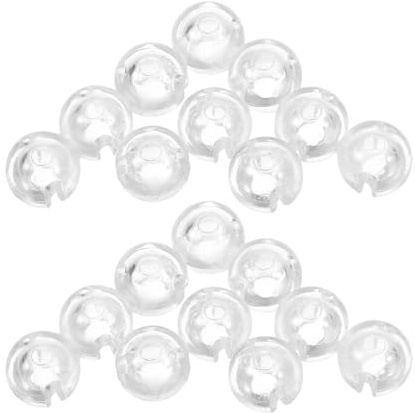 ULDIGI Tope de Cadena de Cuentas para estores, 25 Unidades, Hebilla Transparente de Pom, fijador para Blinds y Shades, Uso en Ventanas y Cortinas de Lama