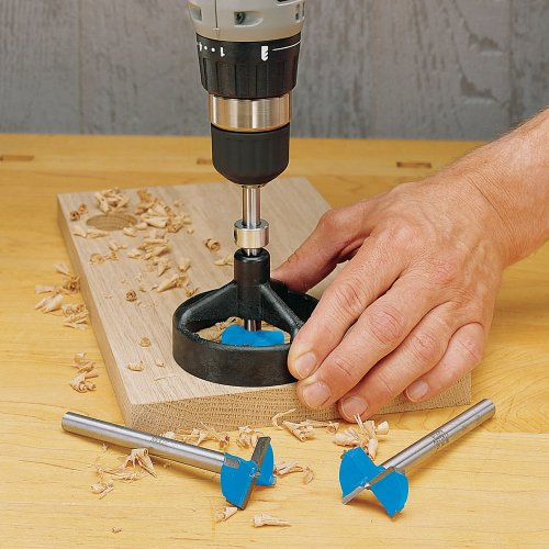 JIG IT Drill Guide for Hand Drill & Presses - Durable & Versatile 90 Degree Drill Attachment Compatible w/Forstner Bits, Drill Stops, & More - Ideal Guide for Woodworking Projects