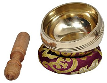 Dharma Store - Tibetan Meditation Singing Bowl - With Mallet & Silk Cushion