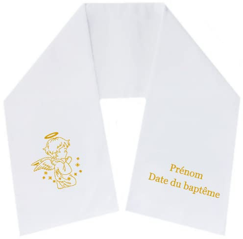 Écharpe de baptême brodée personnalisée 60 modéles de broderie