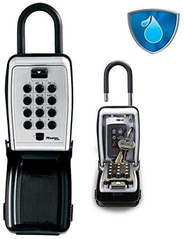 Master Lock Caja fuerte para Llaves [Seguridad reforzada] [Con arco] [Pulsador] - 5422EURD - Caja de seguridad