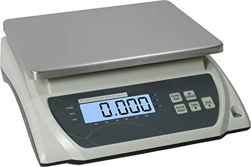 Geeichte Kontrollwaage WKA PRK mit Akku Ladenwaage (Max 3/6 kg - Teilung 1/2 g) Honigwaage Teewaage Imkerwaage