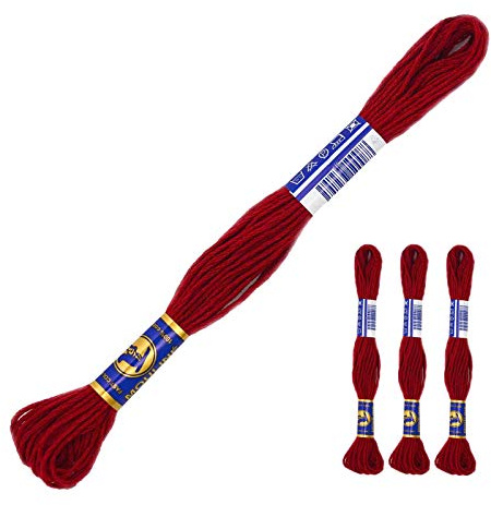 3 Docken Stickgarn je ca. 8m Sticktwist 100% Baumwolle Stickerei verschiedene Farbwahl