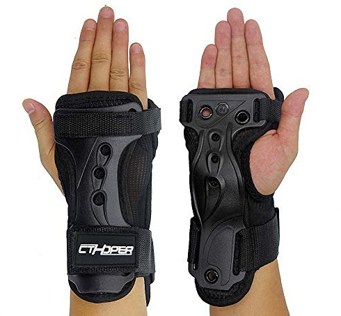 CTHOPER Protège-Poignets pour Patinage à roulettes Protection des Poignets pour Snowboard, Skateboard, Roller, Skate, Ski, Homme et Femme