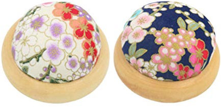 Ciieeo 2stücke Nadelkissen Mit Kirschblüten- Japanischer Stil Für Handarbeiten Nähzubehör Vielseitig Einsetzbar Dekorativer Nadelhalter Stabiler Sockel