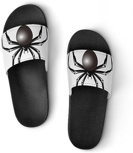 Lurnise Pantoufles Pour Femmes Araignée Sandales De Douche Pantoufles De Salle De Bain Pour Hommes