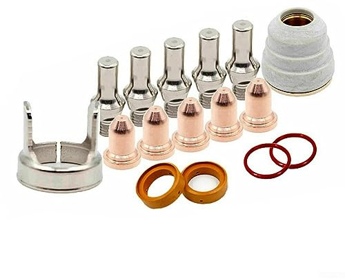 Kits d'anneaux de pointe d'électrode de torche LC25, 16 pièces, adaptés aux consommables de torche électrique Tomahawk 375 pour découpeur Plasma