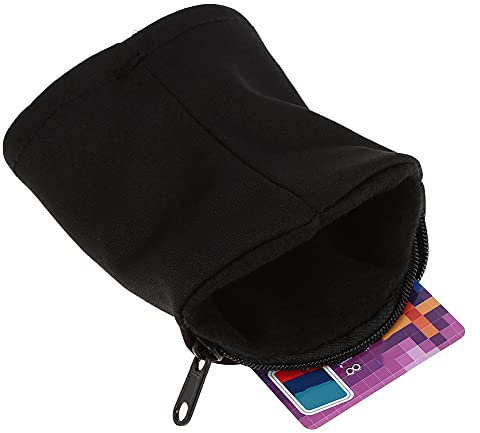 HWGING Handgelenktasche, Outdoor-Sport, Laufen, Joggen, Fitnessstudio, Armbandtasche, Handgelenktasche, Schwarz (Rot) (Schwarz)