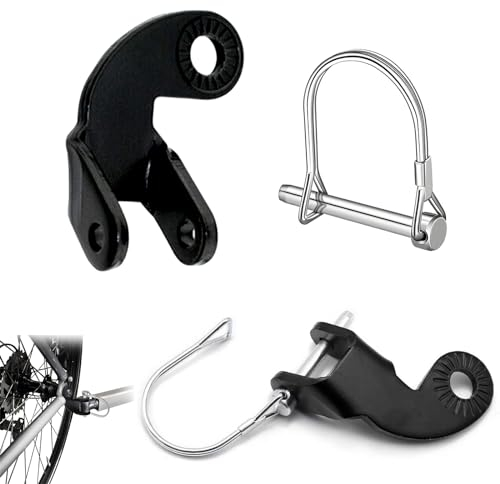 PIMXL 2 Set Attacco per Rimorchio Bicicletta, Gancio Traino Bicicletta, Accoppiatore per Gancio di Traino, Accoppiatore per Bici Connettore di Ricambio Angolato per Rimorchio per Bici da 12,3 mm