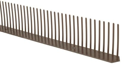 10x Traufenlüftungskamm - Universal Kunststoff, 60mm x 1m, 3 Färbe (Braun) (Braun)