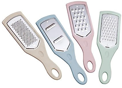 PRETYZOOM 4piezas Cortadores De Verduras Rallador Cocina Rayador De Queso De Alimentos Herramienta De Cocina Colores Surtidos