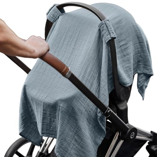 Erconsso Cubierta para Silla de Auto | Capota para Silla de Coche y Cobertor de Lactancia - Accesorios de Viaje Transpirables para Bebé - para Salidas Familiares, Vacaciones al Aire Libre y Aeropuerto