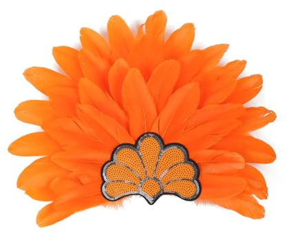 Asukohu Federed Stirnbänder Mardi Gras Blingbling Kopfbedeckung Für Mädchen Maskerade Haarzubehör Mardi Gras Flapper Stirnband