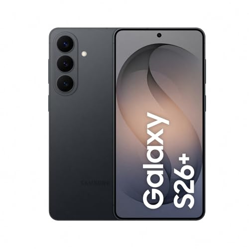 Samsung Galaxy S26+ AI Smartphone mit Galaxy AI, Ohne Vertrag, Handy mit Android, 12 GB RAM, 256 GB Speicher, AP Prozessor, 50 MP, Black, 3 Jahre Herstellergarantie [Exklusiv auf Amazon]