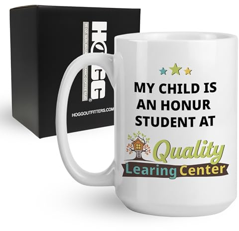 Hogg Honur Student Quality Learing Center Mug, 15 oz Political Coffee Cup, Quality Learning Center Mug, Political Gift, Viral Meme Gift, Minnesota Fraud, Daycare Fraud