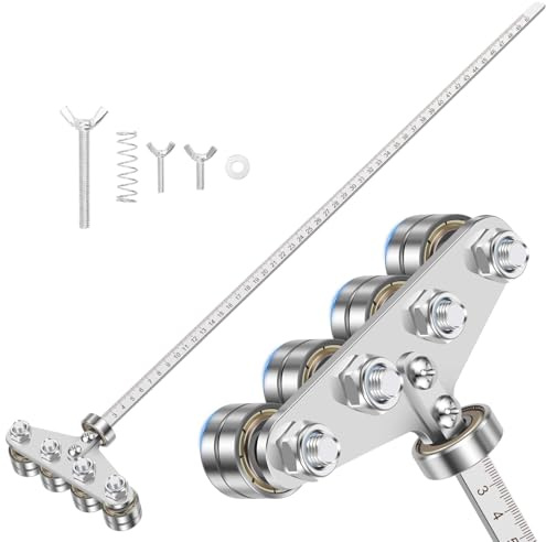 Positioning Calipers Stainless Steel Adjustable Precision Cutting Guide 20inch Circular Saw Guide Rail for Precise Measurements and Easy Wood Cutting Measuring Tool for Circular Saw
