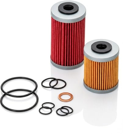 kmx24 Ölfilter Kit – passt an GasGas ES 700 SM 700 – Modelle ab 2022 – Motorrad Ölfilter Set – mit Dichtringen O-Ringen