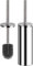 Bingobang Toilet Brush and Holder,Stainless Steel Lid Handle,Silicone Deep Cleaner Toilet Brushes with Quick Drying Holder Set for Bathroom Toilet(Silver)
