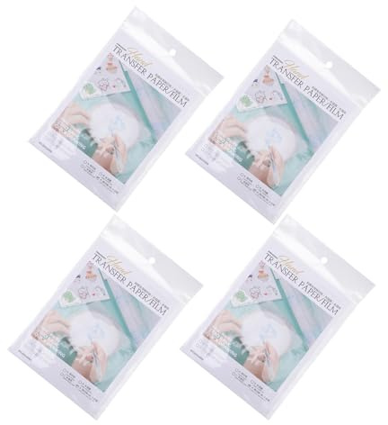 16 Stücke Stickvlies Wasserl Sliche Folie Transparent für Maschinen und Handstickerei Stickstabilisator Zum Aufbügeln