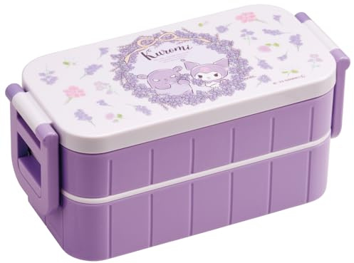 Skater YZW3AG-A Sanrio Bento Box, 20.3 fl oz (600 ml), Antibacterial, 2-Tier, For Women, Made in Japan