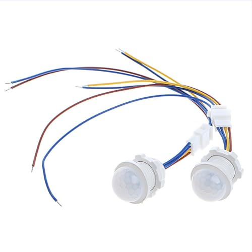 YOUNLEN Commutateur de capteur Infrarouge PIR 110 V/220 V,Infrarouge Interrupteur detecteur de Mouvement,Mini détecteur Automatique de Mouvement Infrarouge pour Installation intérieure(3 Pieces)