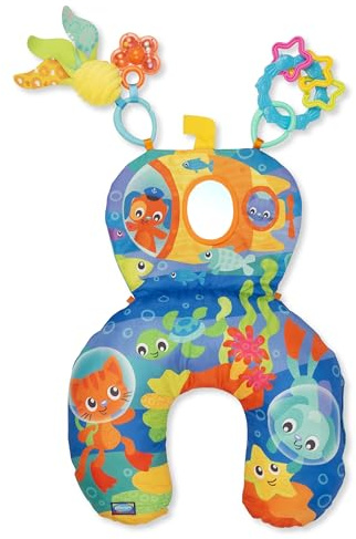Almohada Abdominal Ocean Adventure de Playgro | Diversión y Apoyo para el Tiempo Boca Abajo de los bebés a Partir de los 0 Meses