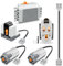 BriCool 6-in-1 Motor Kit, DIY Motorized Building Set, Power Function Motor Set with M-Motor, Remote Control, Receiver, Battery Box, Extension Wire