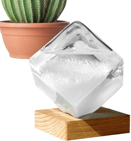 Previsión meteorológica Storm Glass – Barómetro de líquido, cubo de agua de, decoración de escritorio, decoración de mesa, adorno decorativo