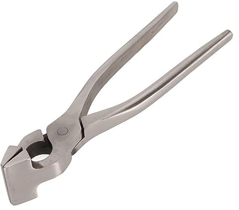 WGFOIP Läder Plattång, Långt Handtag Rostfritt Stål Plattångklämma Skärande Sidoklipp Spoltång för Plånböcker Handväskor Bälten